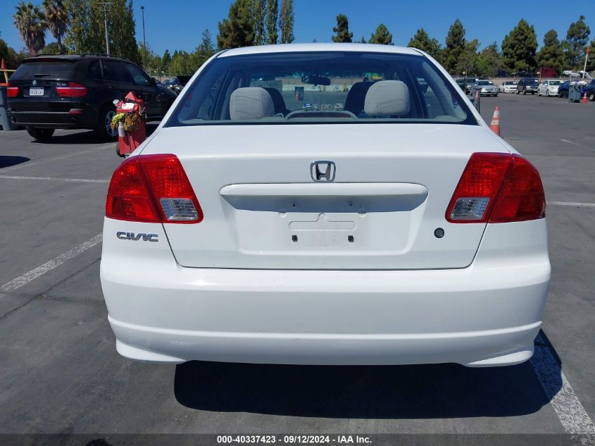 2004 Honda Civic Vp VIN: 2HGES16344H632428 Lot: 40337423