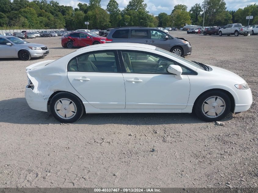 2008 Honda Civic Hybrid VIN: JHMFA36298S023082 Lot: 40337467