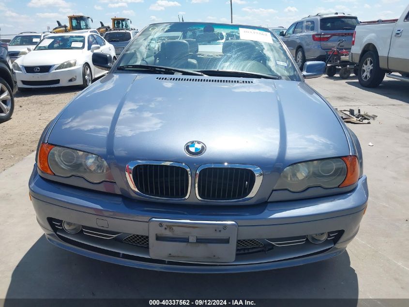 2001 BMW 330Ci VIN: WBABS53441EV86623 Lot: 40337562