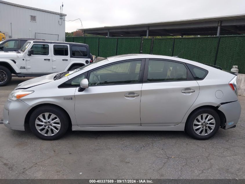 2012 Toyota Prius Plug-In VIN: JTDKN3DP1C3021459 Lot: 40337589