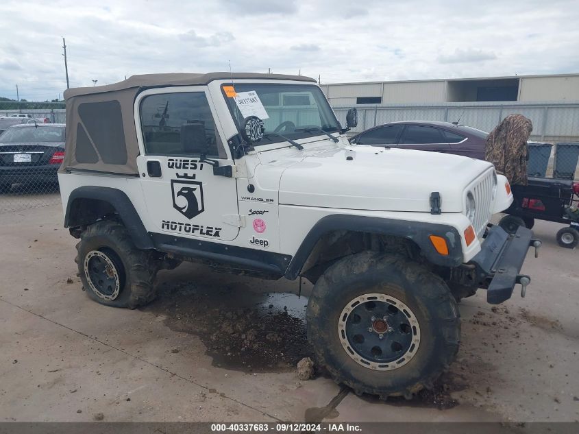 2002 Jeep Wrangler Sport VIN: 1J4FA49S72P743830 Lot: 40337683