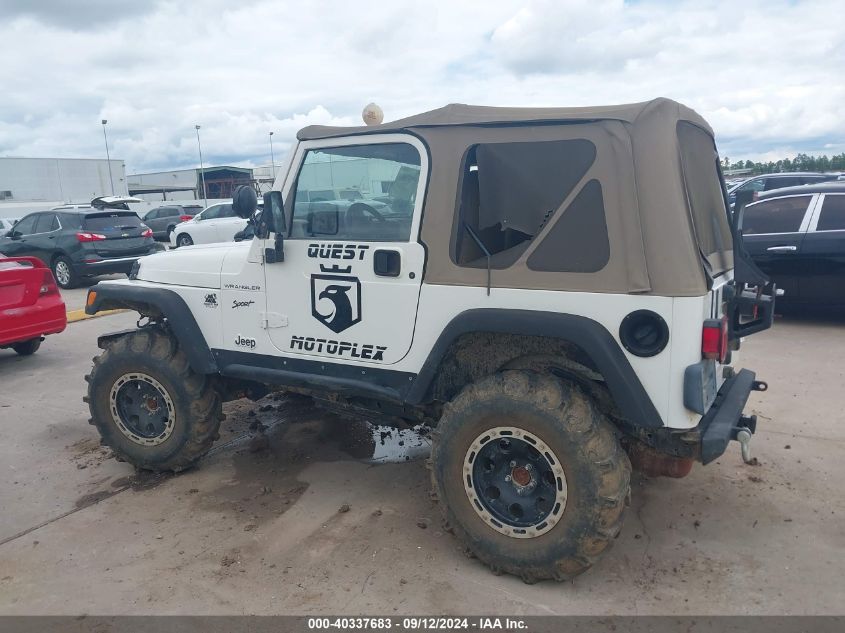 2002 Jeep Wrangler Sport VIN: 1J4FA49S72P743830 Lot: 40337683