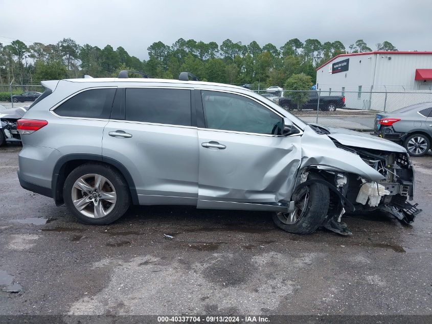 2019 TOYOTA HIGHLANDER LIMITED - 5TDDZRFH3KS944545