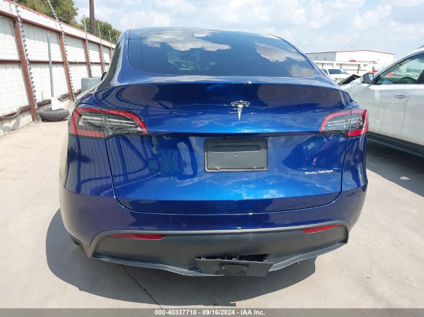 2021 Tesla Model Y Long Range Dual Motor All-Wheel Drive VIN: 5YJYGDEE3MF300505 Lot: 40337718