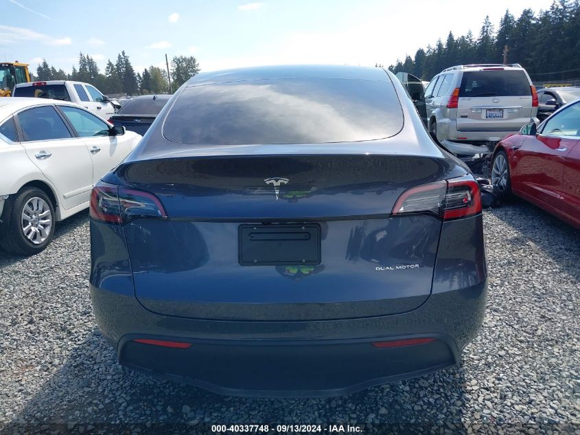 2023 Tesla Model Y Awd/Long Range Dual Motor All-Wheel Drive VIN: 7SAYGDEE2PF858644 Lot: 40337748