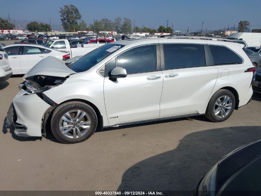 2021 Toyota Sienna Limited VIN: 5TDZRKEC0MS062996 Lot: 40337840