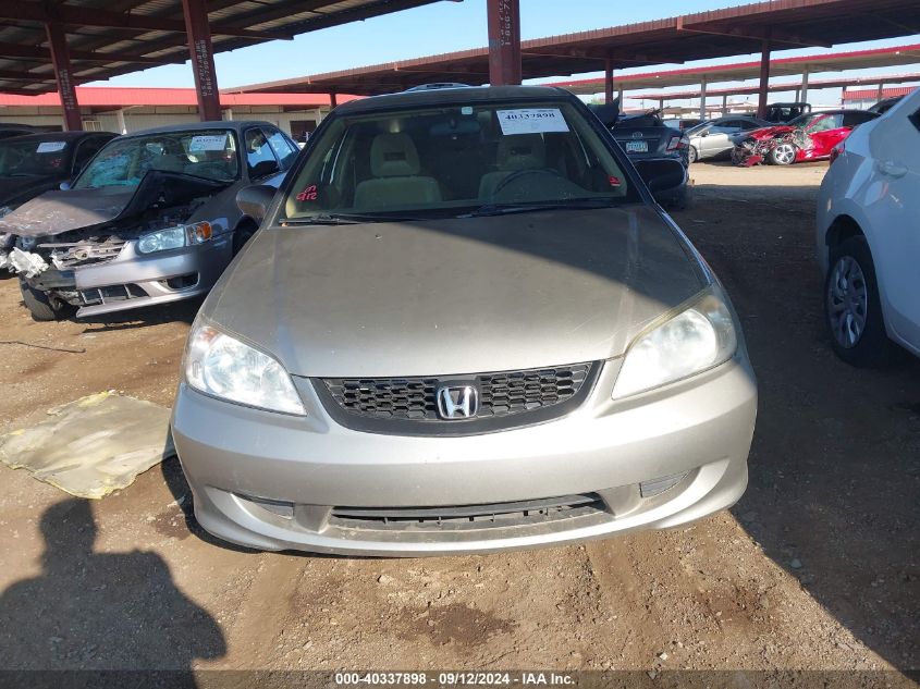 2004 Honda Civic Lx VIN: 1HGEM22504L048313 Lot: 40337898