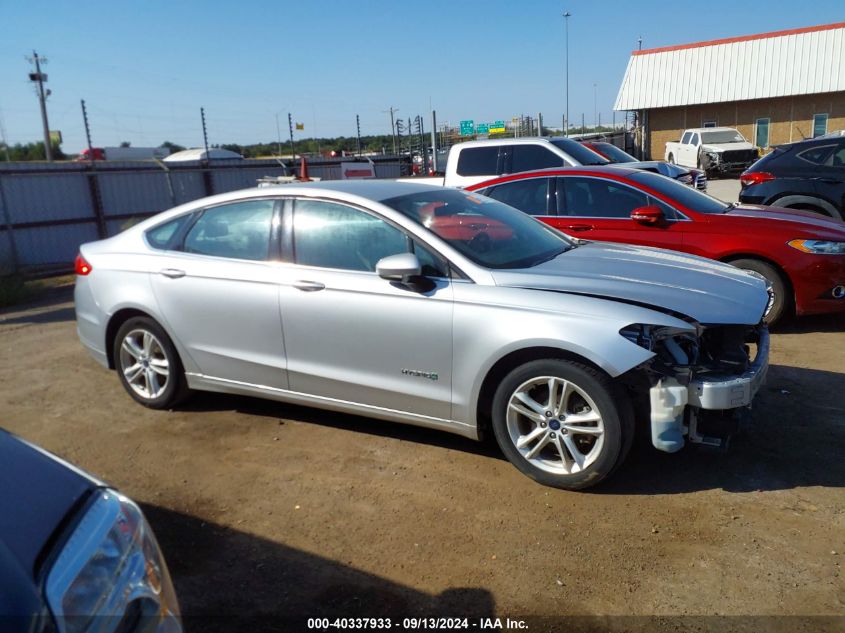 2018 Ford Fusion Hybrid Se VIN: 3FA6P0LU0JR221836 Lot: 40337933