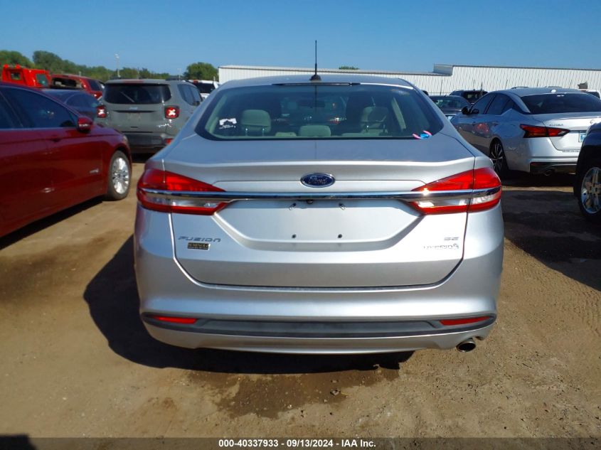 2018 Ford Fusion Hybrid Se VIN: 3FA6P0LU0JR221836 Lot: 40337933