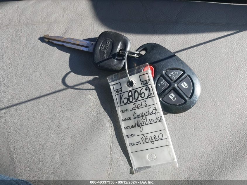 2012 Toyota Highlander Se VIN: 5TDBK3EH9CS168062 Lot: 40337936