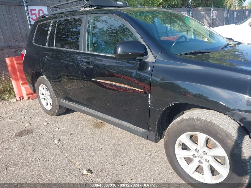 2012 Toyota Highlander Se VIN: 5TDBK3EH9CS168062 Lot: 40337936