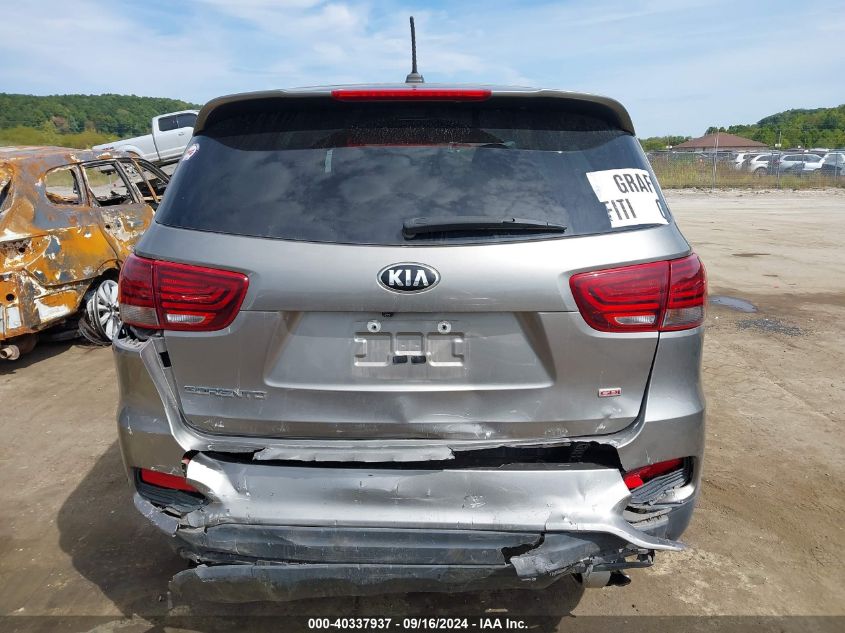 2019 Kia Sorento 2.4L Lx VIN: 5XYPG4A35KG504468 Lot: 40337937