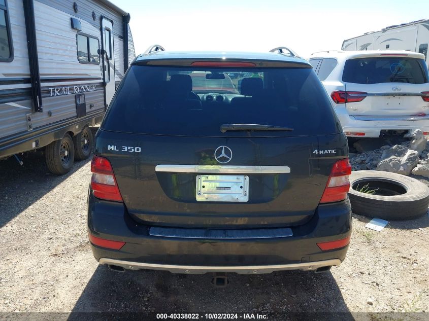 4JGBB8GB7AA558539 2010 Mercedes-Benz Ml 350 4Matic