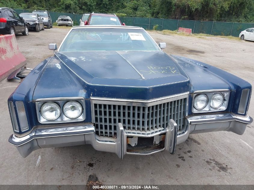 1972 Cadillac El Dorado VIN: 6L47S2Q432025 Lot: 40338071