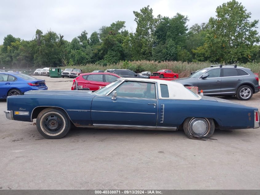 1972 Cadillac El Dorado VIN: 6L47S2Q432025 Lot: 40338071