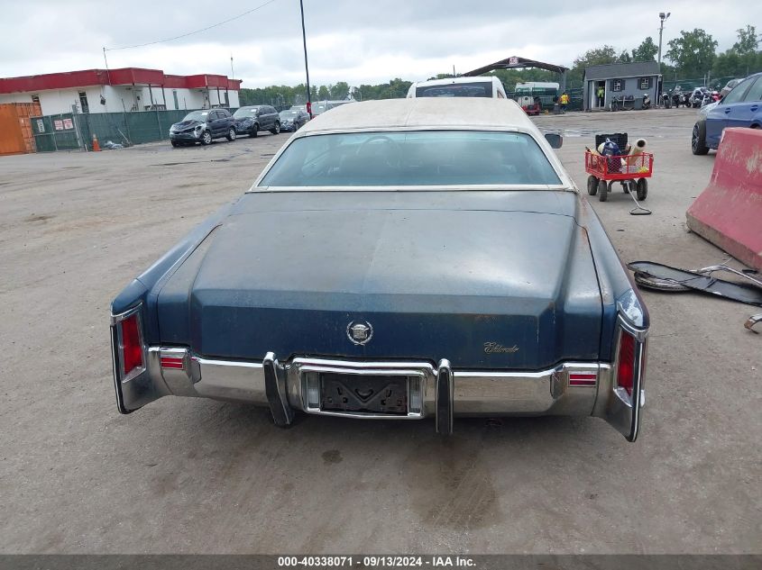 1972 Cadillac El Dorado VIN: 6L47S2Q432025 Lot: 40338071