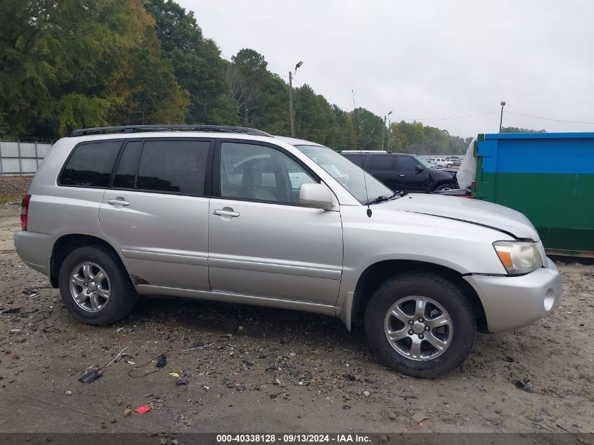 2006 Toyota Highlander Limited VIN: JTEEP21AX60143000 Lot: 40338128