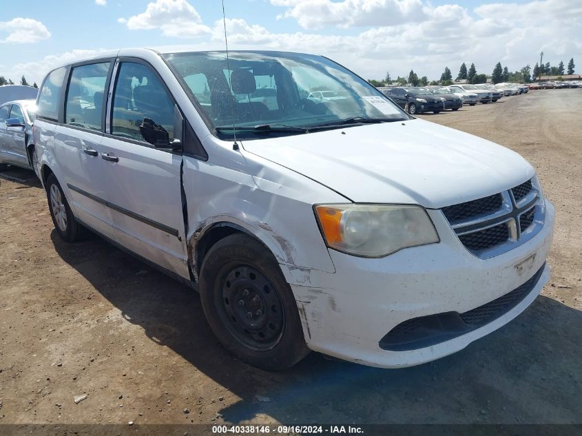 2014 Dodge Grand Caravan Se VIN: 2C4RDGBG0ER306501 Lot: 40338146