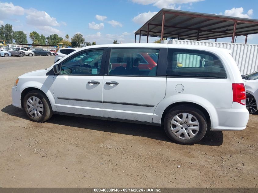 2014 Dodge Grand Caravan Se VIN: 2C4RDGBG0ER306501 Lot: 40338146