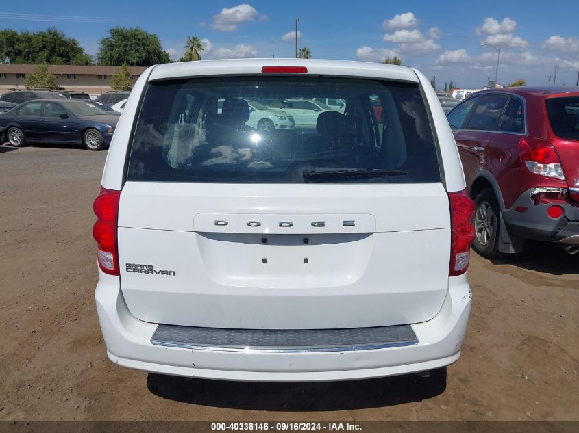 2014 Dodge Grand Caravan Se VIN: 2C4RDGBG0ER306501 Lot: 40338146