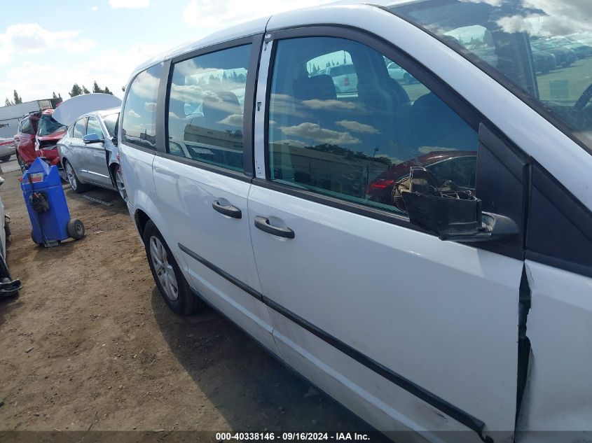 2014 Dodge Grand Caravan Se VIN: 2C4RDGBG0ER306501 Lot: 40338146