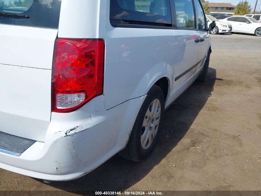 2014 Dodge Grand Caravan Se VIN: 2C4RDGBG0ER306501 Lot: 40338146