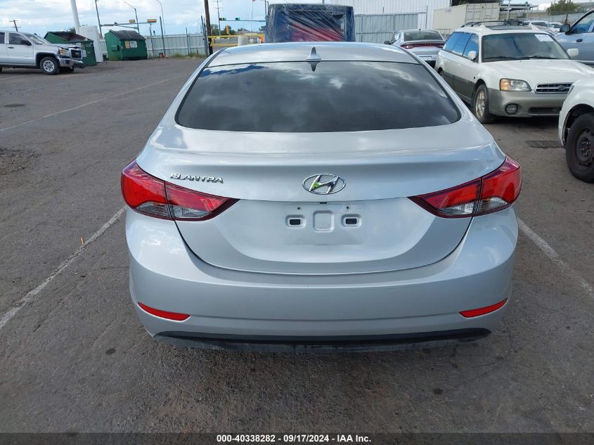 2015 Hyundai Elantra Se VIN: 5NPDH4AEXFH638540 Lot: 40338282