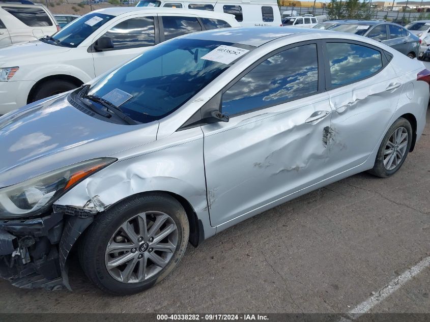 2015 Hyundai Elantra Se VIN: 5NPDH4AEXFH638540 Lot: 40338282