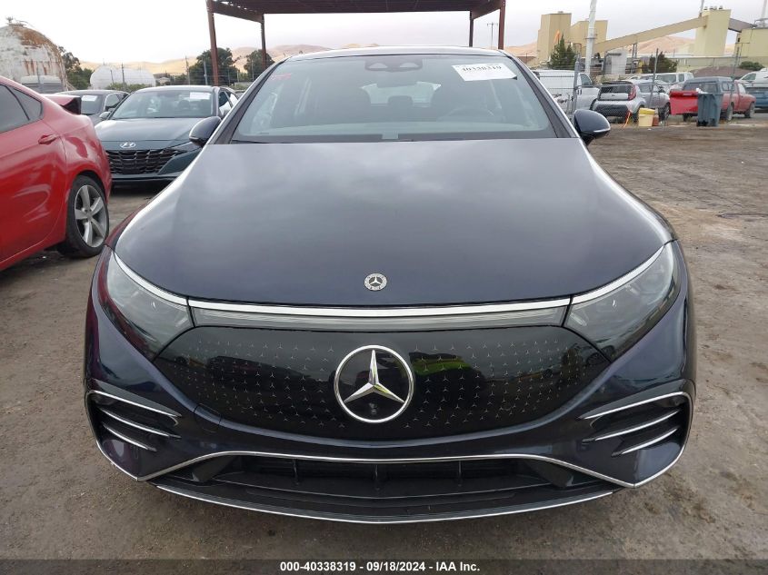 2022 Mercedes-Benz Eqs 450+ VIN: W1KCG2DB9NA013210 Lot: 40338319