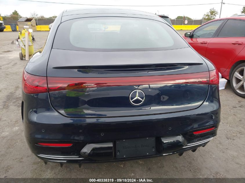 2022 Mercedes-Benz Eqs 450+ VIN: W1KCG2DB9NA013210 Lot: 40338319