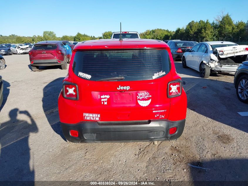 2020 Jeep Renegade Sport Fwd VIN: ZACNJAAB7LPL02714 Lot: 40338324