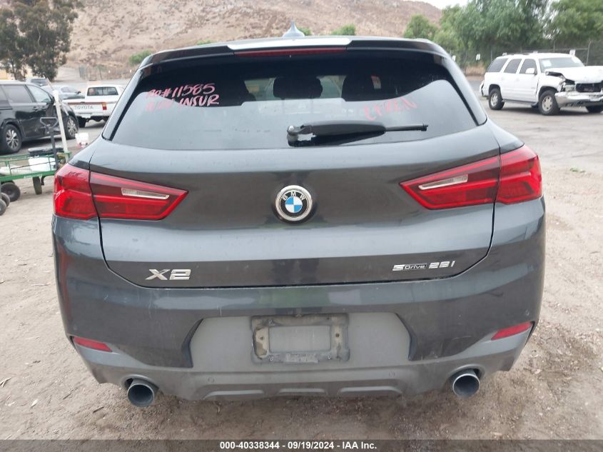 2018 BMW X2 Sdrive28I VIN: WBXYJ3C3XJEJ84376 Lot: 40338344