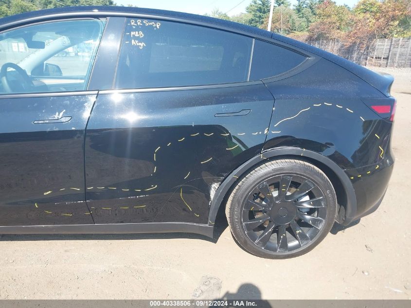 2023 Tesla Model Y Awd/Long Range Dual Motor All-Wheel Drive VIN: 7SAYGDEE0PA173183 Lot: 40338506