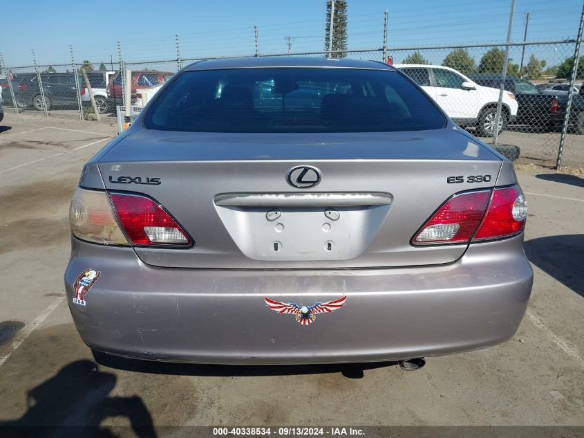 2004 Lexus Es 330 330 VIN: JTHBA30G045032152 Lot: 40338534