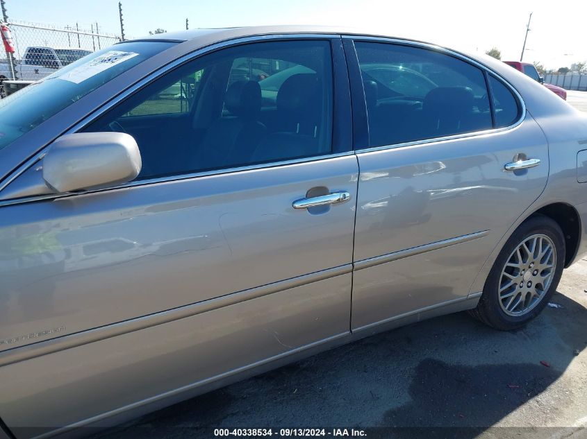 2004 Lexus Es 330 330 VIN: JTHBA30G045032152 Lot: 40338534