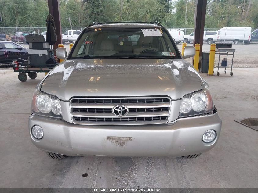 2003 Toyota Highlander Limited VIN: JTEHF21A430156305 Lot: 40338691