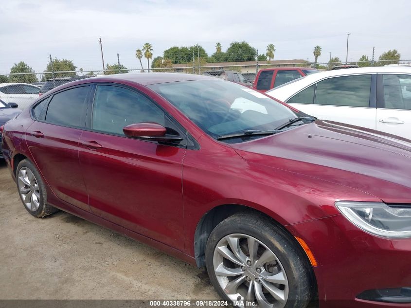 2015 Chrysler 200 S VIN: 1C3CCCBB9FN665600 Lot: 40338796