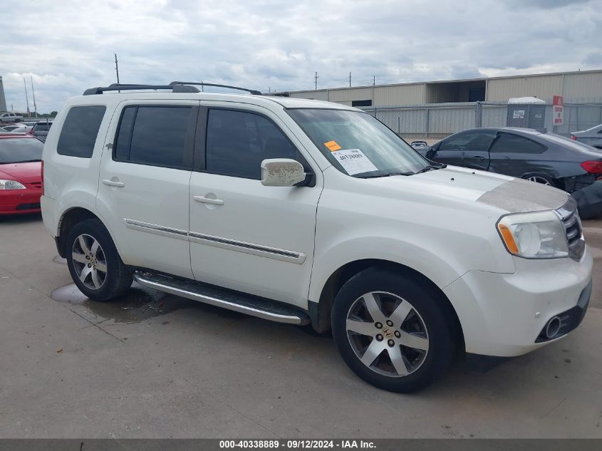 2012 Honda Pilot Touring VIN: 5FNYF4H94CB033892 Lot: 40338889