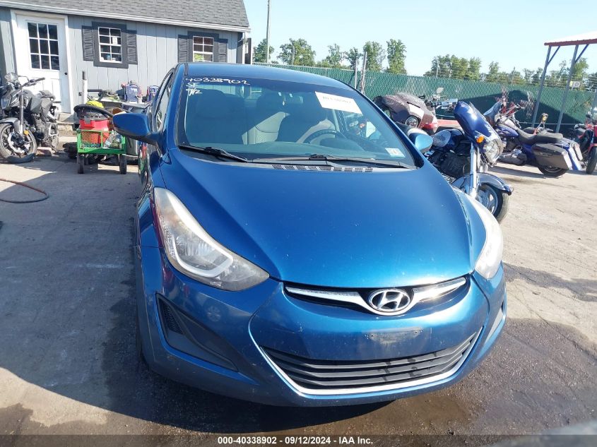 2014 Hyundai Elantra Se VIN: KMHDH4AE9EU206876 Lot: 40338902