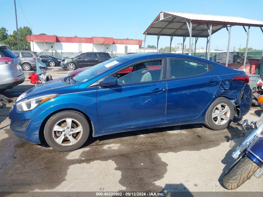 2014 Hyundai Elantra Se VIN: KMHDH4AE9EU206876 Lot: 40338902