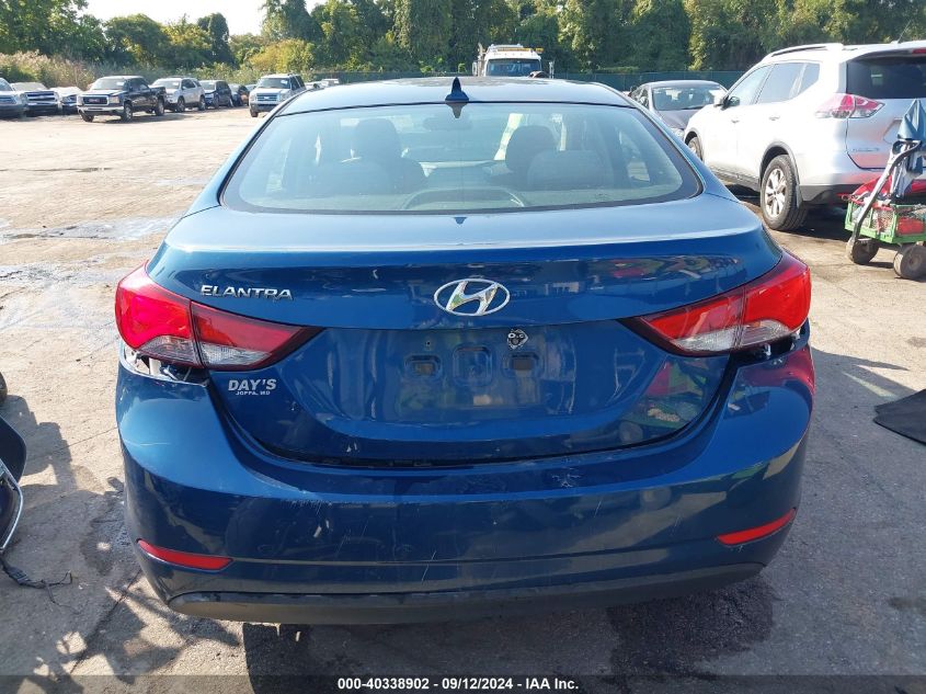 2014 Hyundai Elantra Se VIN: KMHDH4AE9EU206876 Lot: 40338902