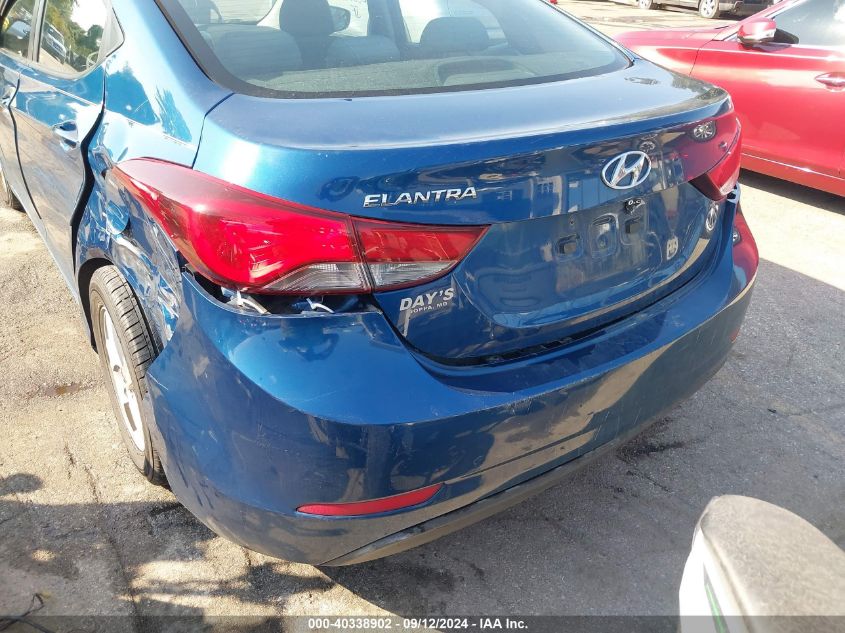 2014 Hyundai Elantra Se VIN: KMHDH4AE9EU206876 Lot: 40338902