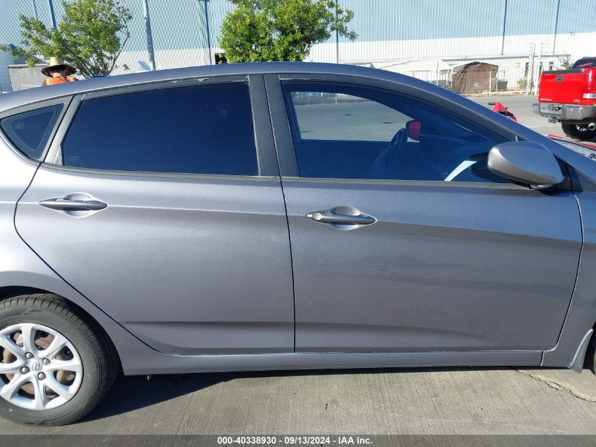 2013 Hyundai Accent Gs VIN: KMHCT5AE1DU117284 Lot: 40338930