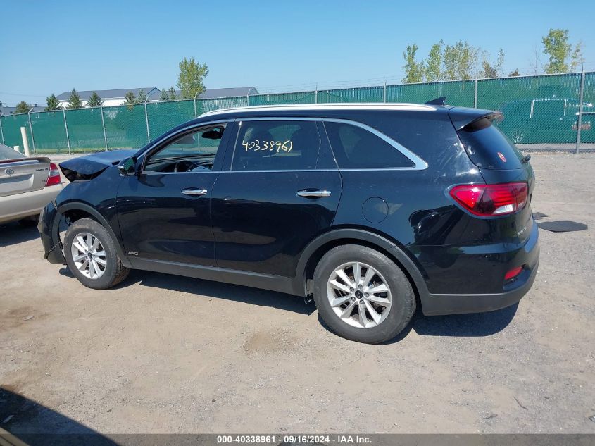 2019 Kia Sorento 2.4L Lx VIN: 5XYPGDA35KG433322 Lot: 40338961