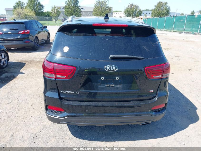 2019 Kia Sorento 2.4L Lx VIN: 5XYPGDA35KG433322 Lot: 40338961