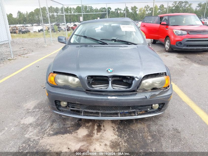 2001 BMW 325Ci VIN: WBABN33411JW50555 Lot: 40339009