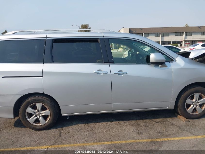 2014 Nissan Quest Sv VIN: JN8AE2KP5E9100176 Lot: 40339068