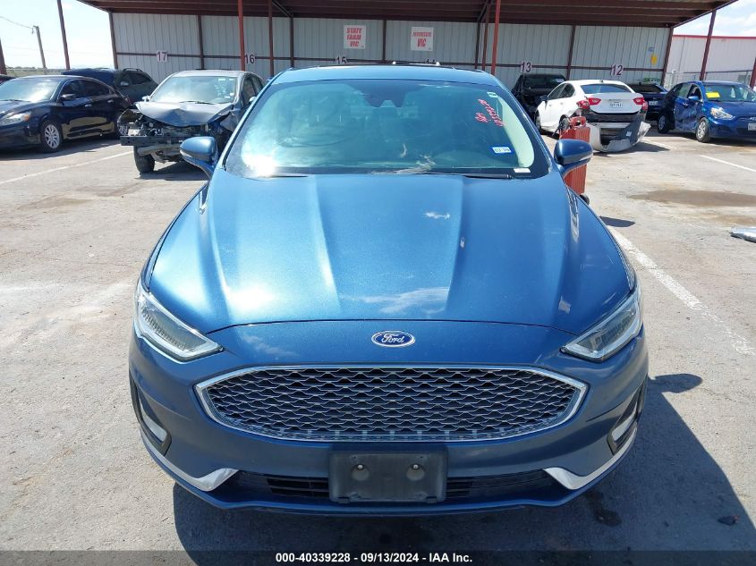 2019 Ford Fusion Titanium VIN: 3FA6P0RU5KR117562 Lot: 40339228