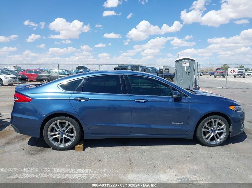 2019 Ford Fusion Titanium VIN: 3FA6P0RU5KR117562 Lot: 40339228