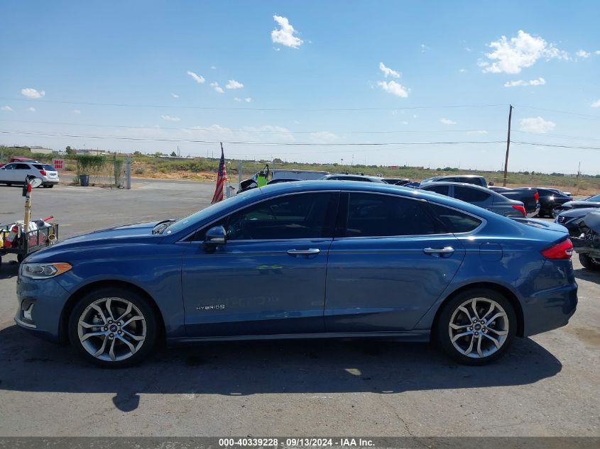 2019 Ford Fusion Titanium VIN: 3FA6P0RU5KR117562 Lot: 40339228